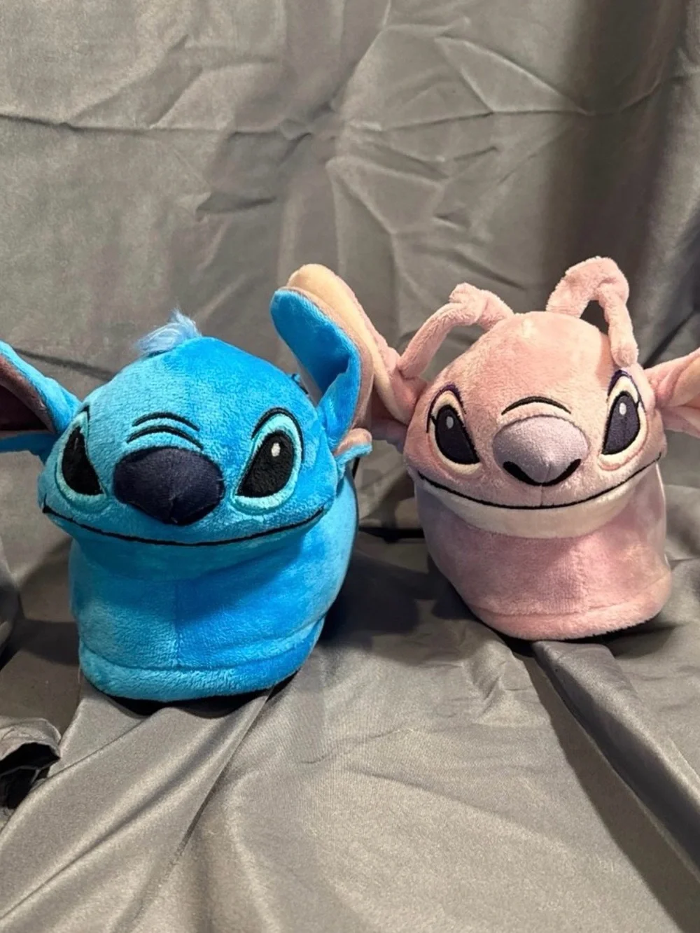 Disney Stitch and Angel Plush Character Slippers